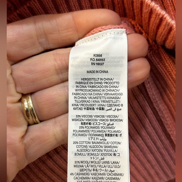 Boden Pointelle Stitch Sweater Pink Sz XS Wool Feminine Girly Holiday Chic Boho - Picture 9 of 10